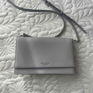 ケイトスペードニューヨーク(kate spade new york)のケイトスペード レザーショルダーバッグ グレー(ショルダーバッグ)