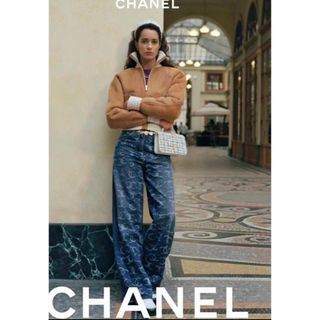 シャネル(CHANEL)の希少　シャネル CHANEL ココネージュ限定　デニム　ジーンズ　38(デニム/ジーンズ)