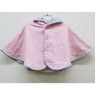 ミキハウス(mikihouse)の▼ミキハウス/mikihouse▼70-90cm(F) マント/ケープ ピンク×薄紫＆薄紫×青系 リバーシブル 【中古】子供 キッズ kids ベビー服 baby 女の子 春夏 otr 402042(その他)