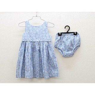 ラルフローレン(Ralph Lauren)の■ラルフローレン/Ralph Lauren■90cm ノースリーブワンピース ライトブルー×白 ブルマ付き【中古】子供服 キッズ kids ベビー服 baby 女の子 夏 507032 onepi(ワンピース)