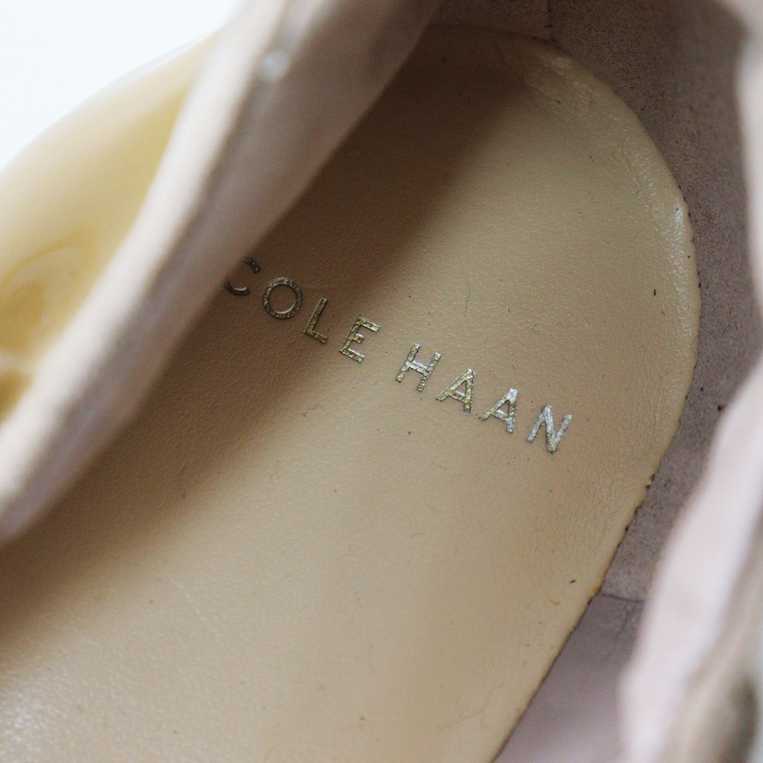 Cole Haan(コールハーン)のコールハーン Cole Haan ASHLYN BALLET 2 パテント ギャザーバレエシューズ バックリボン 7.5B(24.5cm)ベージュ【2400030060391】 レディースの靴/シューズ(バレエシューズ)の商品写真