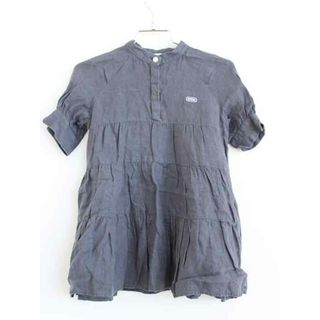 フィス(FITH)の†フィス/FITH†90cm 半袖ワンピース/シャツワンピース グレー 21年製 麻100％【中古】子供服 キッズ kids ベビー服 baby 女の子 春秋 onepi 103042(ワンピース)