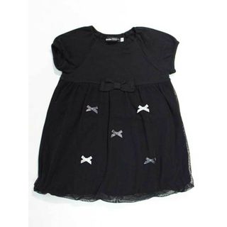 ベベ(BeBe)の【値下げ!】☆ベベ/BeBe☆90cm 半袖ワンピース 黒 【中古】子供服 キッズ kids ベビー服 baby 女の子 夏 036032 onepi(ワンピース)