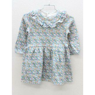 PETIT BATEAU - 【値下げ!】▽プチバトー/PETIT BATEAU▽86cm 長袖ワンピース 白×マルチカラー【中古】子供服 キッズ kids ベビー服 baby 女の子 春 203032 onepi