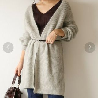 スピックアンドスパン(Spick & Span)のSpick & Span FURKNIT アゼカーディガン 18年モデル(カーディガン)