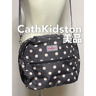 キャスキッドソン(Cath Kidston)のキャスキッドソン　ボストンバッグ　旅行バッグ　キャンパス　ドット　美品(ボストンバッグ)