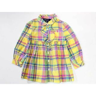 ラルフローレン(Ralph Lauren)の☆ラルフローレン/Ralph Lauren☆90cm 長袖ワンピース 黄色 【中古】子供服 キッズ kids ベビー服 baby 女の子 春 823032 onepi(ワンピース)