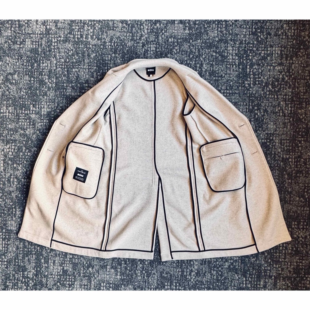 BOSS(ボス)のBOSSのエレガントなPureウールコート　ダブル メンズのジャケット/アウター(チェスターコート)の商品写真