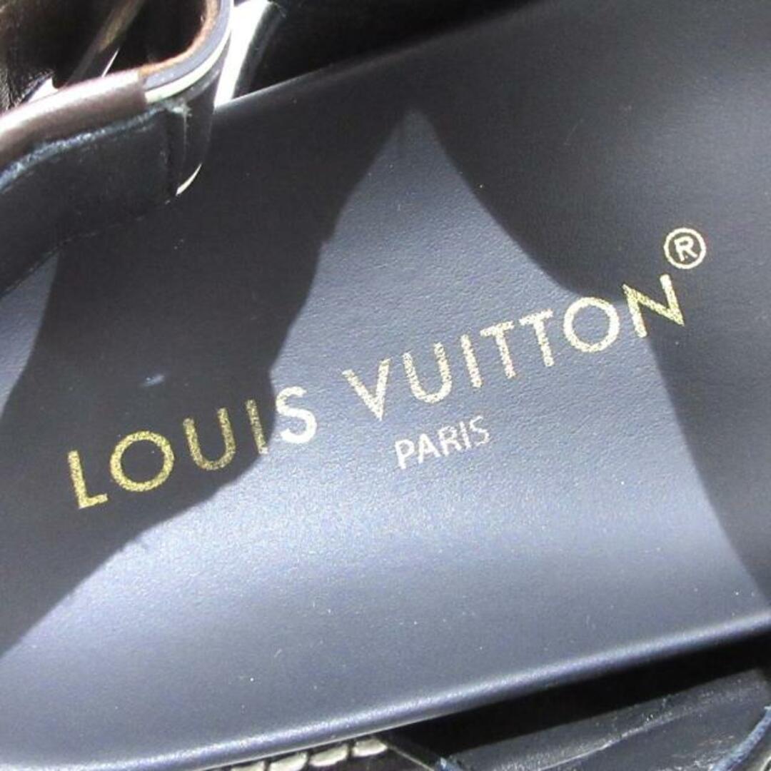 LOUIS VUITTON(ルイヴィトン)のLOUIS VUITTON(ルイヴィトン) サンダル 37 レディース美品  パセオライン フラット コンフォートサンダル 1ABOXT 黒×白×マルチ レディースの靴/シューズ(サンダル)の商品写真