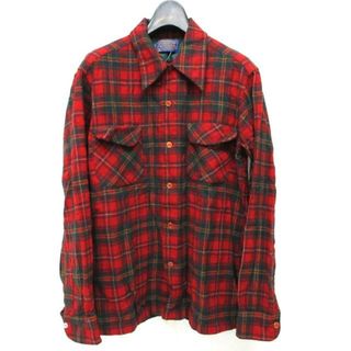 ペンドルトン(PENDLETON)のPENDLETON(ペンドルトン) 長袖シャツ サイズM メンズ - 赤×緑×マルチ 長袖/チェック柄(シャツ)