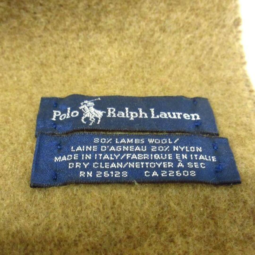 POLO RALPH LAUREN(ポロラルフローレン)のPOLObyRalphLauren(ポロラルフローレン) マフラー - ダークブラウン ウール×ナイロン レディースのファッション小物(マフラー/ショール)の商品写真