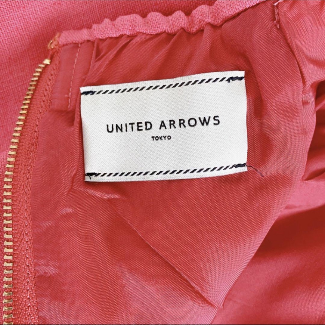 UNITED ARROWS(ユナイテッドアローズ)の【SALE】ユナイテッドアローズ　ひざ丈スカート ピンク　36 レディース レディースのスカート(ひざ丈スカート)の商品写真