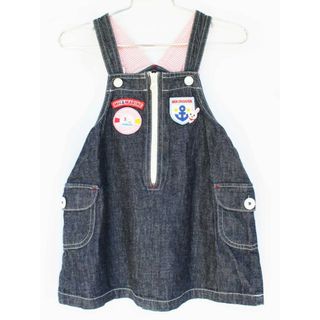 ミキハウス(mikihouse)の[ミキハウス/MIKIHOUSE]90cm ジャンパースカート インディゴブルー【中古】子供服 キッズ kids ベビー服 baby 女の子 春夏秋 onepi 612042(スカート)