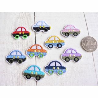 【即購入OK】5枚　アイロンワッペン 乗り物 アップリケ くるま 車 アソート(その他)