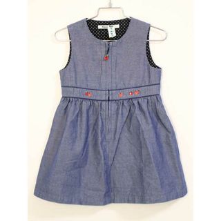 ファミリア(familiar)の【春物 新入荷!】〓ファミリア/familiar〓100cm ジャンパースカート 紺 【中古】子供服 キッズ kids 女の子  春夏 bottoms 612042(スカート)