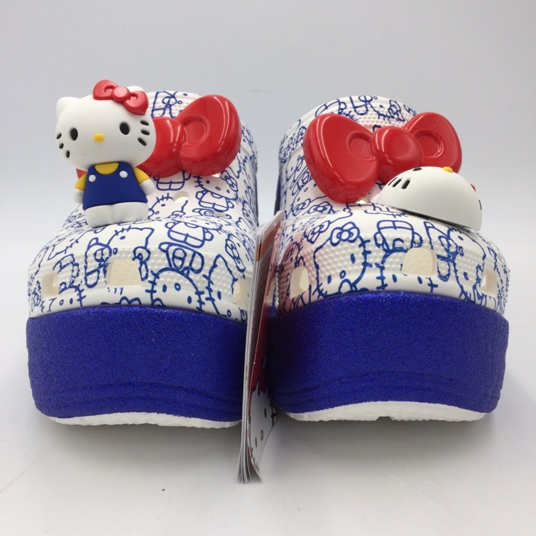 crocs(クロックス)のcrocs HelloKitty コレクション サイレンクロッグ ホワイト×ブルー 23.0cm 未使用品 レディースの靴/シューズ(サンダル)の商品写真