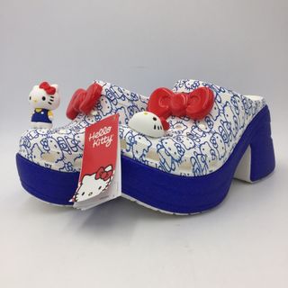 クロックス(crocs)のcrocs HelloKitty コレクション サイレンクロッグ ホワイト×ブルー 23.0cm 未使用品(サンダル)