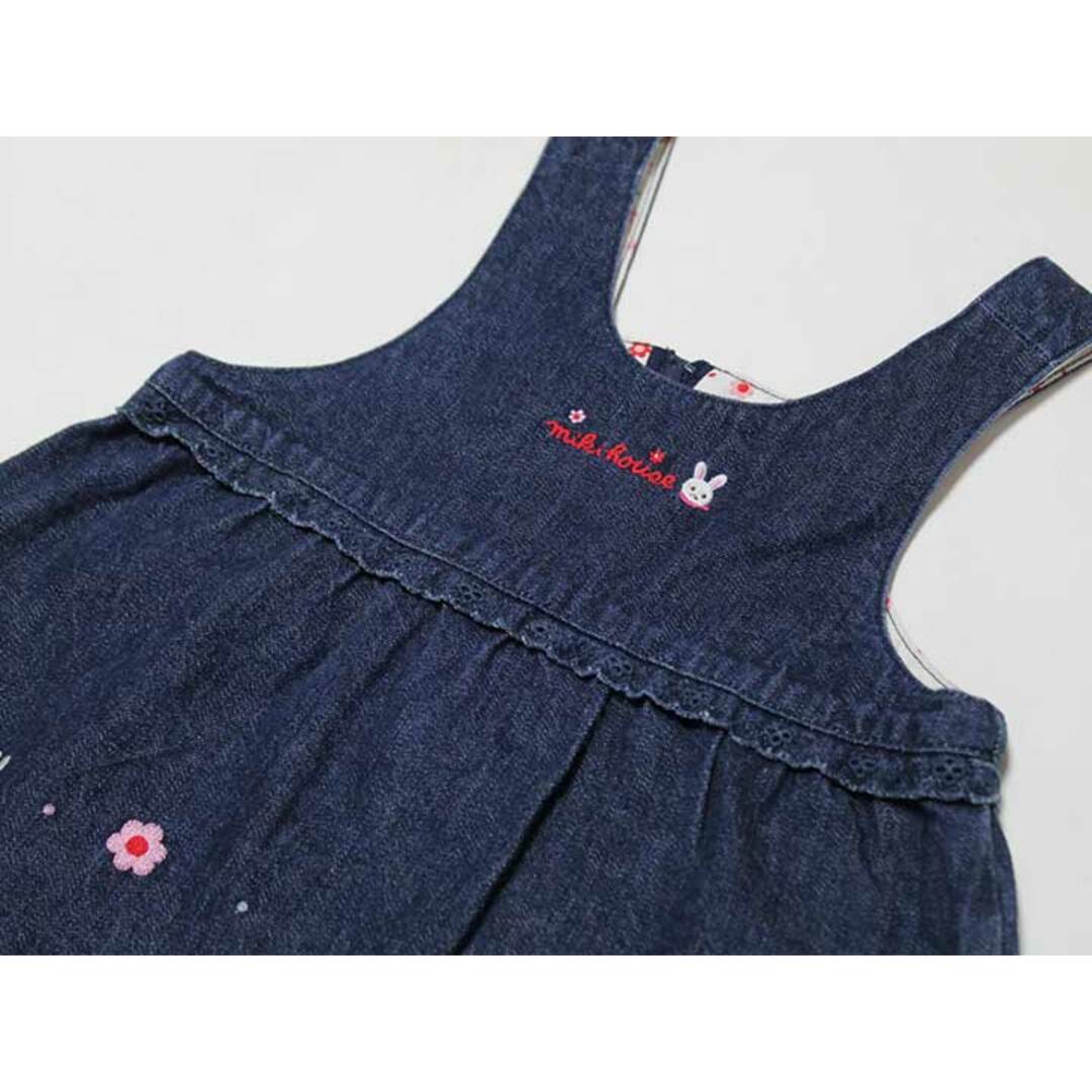 mikihouse(ミキハウス)の‡ミキハウス/mikihouse‡80cm ジャンパースカート インディゴ【中古】子供服 キッズ kids ベビー服 baby 女の子 春夏秋冬 onepi 022042 キッズ/ベビー/マタニティのベビー服(~85cm)(スカート)の商品写真