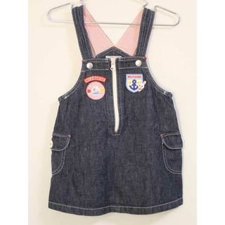 ミキハウス(mikihouse)の〓ミキハウス/mikihouse〓90cm ジャンパースカート 紺  【中古】子供服 キッズ kids ベビー服 baby 女の子 春夏秋 onepi 612042(スカート)