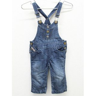 ディーゼル(DIESEL)の【値下げ!】△ディーゼルキッズ/DIESEL kids△70cm(6M) オーバーオール/つなぎ インディゴ ユーズド加工【中古】子供服 キッズ kids ベビー服 baby 女の子 春夏秋冬 409032 onepi(その他)