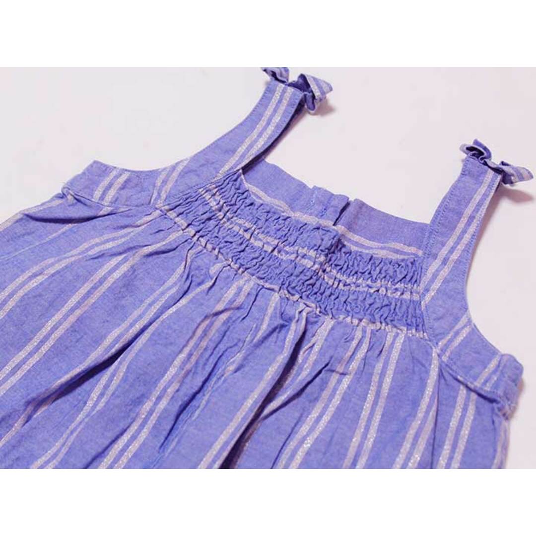 SHIPS(シップス)の‡シップス/SHIPS kids‡90cm ノースリーブオールインワン/サロペット ブルー系【中古】子供服 キッズ kids ベビー服 baby 女の子 春夏 onepi 103042 キッズ/ベビー/マタニティのベビー服(~85cm)(その他)の商品写真