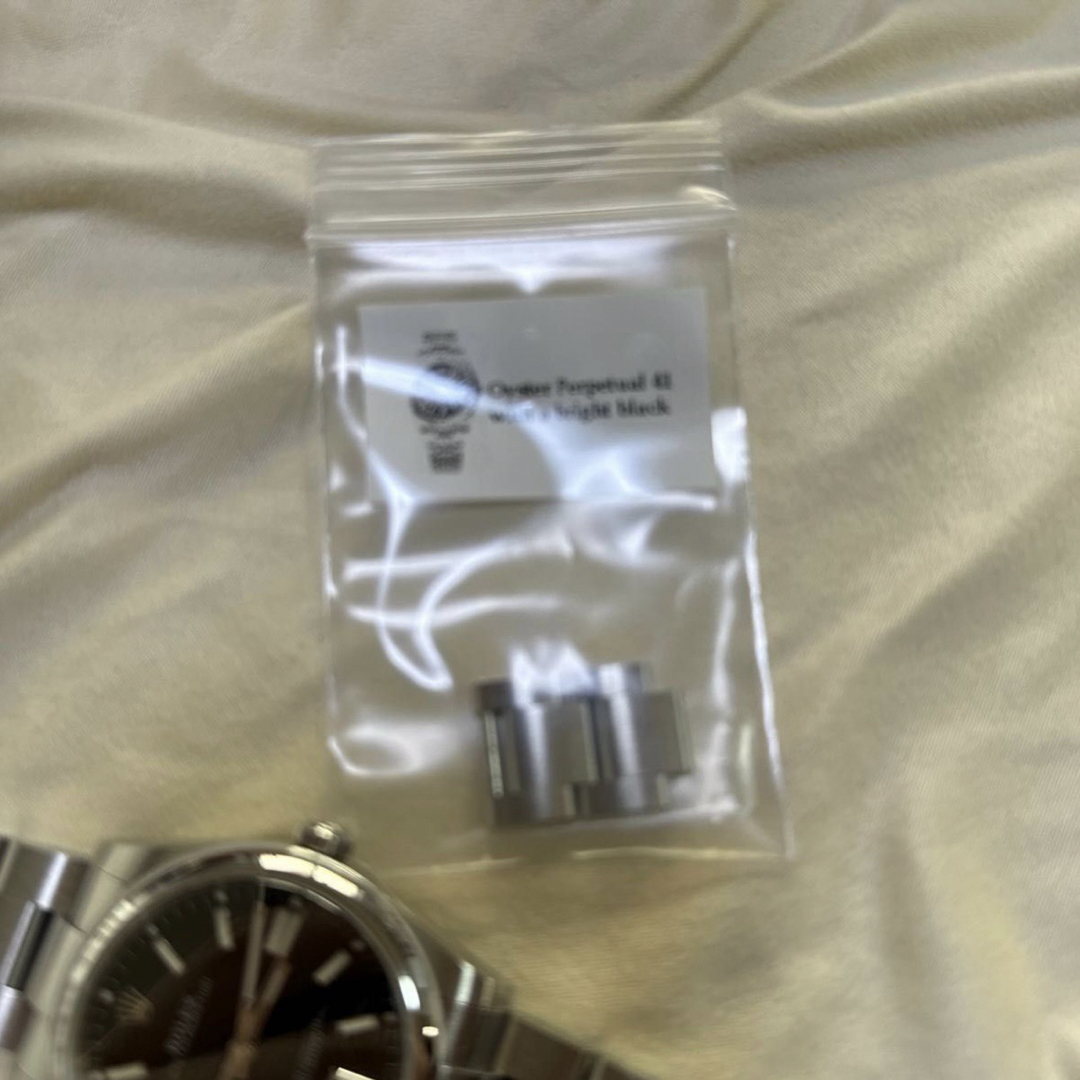 【ジャンク品】3230ムーブメント｜ケース+オイスターブレス付｜ブライトブラック メンズの時計(腕時計(アナログ))の商品写真