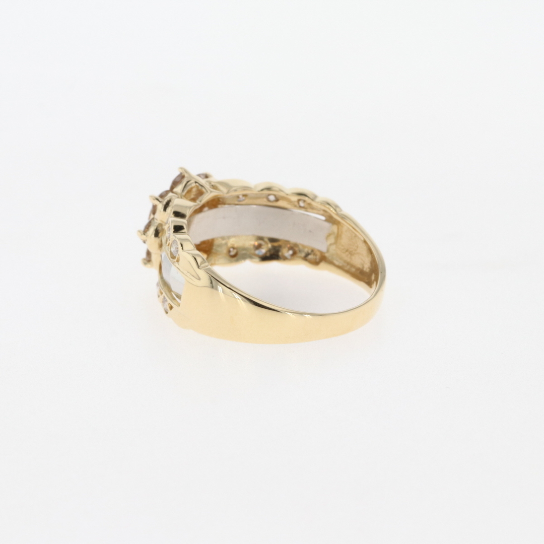 メレダイヤ デザインリング 11.5号 K18 【中古】 レディースのアクセサリー(リング(指輪))の商品写真