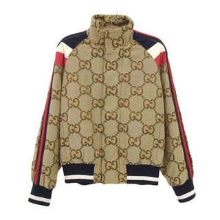 グッチ(Gucci)のグッチ ジャンボGG サイドライン ボンバージャケット シェリーライン グッチシマ 683257 メンズ ベージュ GUCCI 【中古】 【アパレル・小物】(ブルゾン)