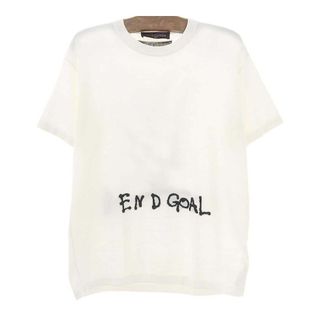 ルイヴィトン(LOUIS VUITTON)のルイヴィトン END GOAL コットン ニット Tシャツ メンズ ホワイト LOUIS VUITTON 【中古】 【アパレル・小物】(Tシャツ/カットソー(半袖/袖なし))