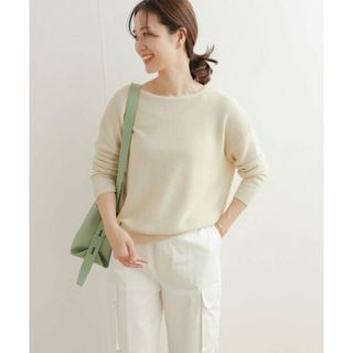 アーバンリサーチドアーズ(URBAN RESEARCH DOORS)の【IVORY】コットンボートネックガーターKNIT(ニット/セーター)