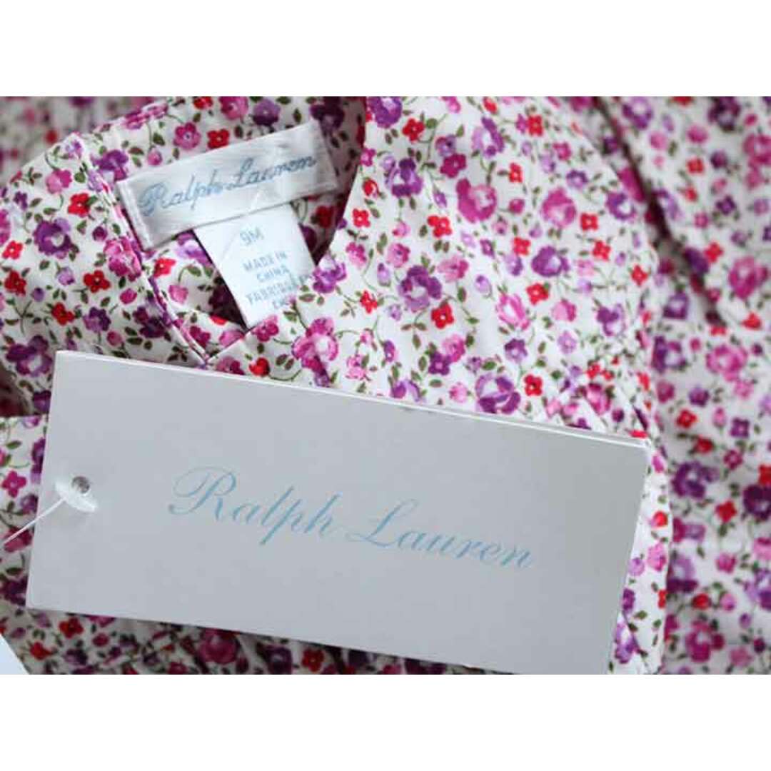 Ralph Lauren(ラルフローレン)の新品 未使用品†ラルフローレン/Ralph Lauren†75cm(9M) オーバーオール/つなぎ/サロペット 紫 子供服 キッズ kids ベビー服 baby 女の子 春秋 onepi 322042 キッズ/ベビー/マタニティのベビー服(~85cm)(その他)の商品写真