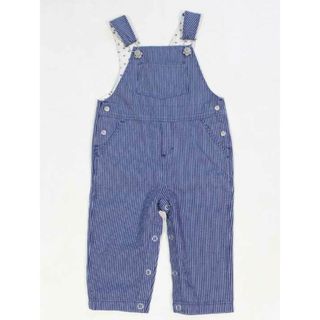 プチバトー(PETIT BATEAU)の☆プチバトー/PETIT BATEAU☆67cm オーバーオール/つなぎ 紺×青 【中古】子供服 キッズ kids ベビー服 baby 男の子 春夏秋冬 102132 onepi(その他)