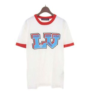 ルイヴィトン(LOUIS VUITTON)のルイヴィトン ロゴ ニット リンガー Tシャツ メンズ ホワイト LOUIS VUITTON 【中古】 【アパレル・小物】(ニット/セーター)