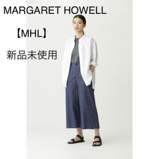 マーガレットハウエル(MARGARET HOWELL)の新品タグ付★MHLクロップドワイドパンツ★サイズII(クロップドパンツ)