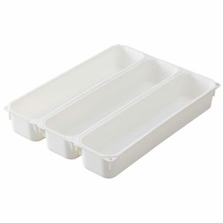 Belca 食器棚収納 カトラリートレー 3個セット 幅6.5×奥行26×高さ4(テーブル用品)