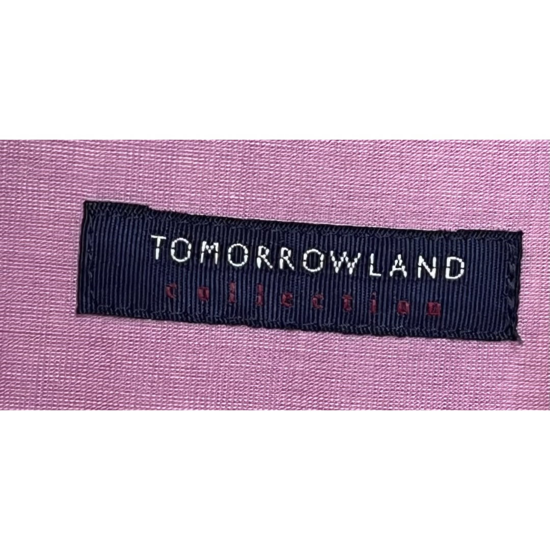 TOMORROWLAND(トゥモローランド)の匿名発送　美品　トゥモローランド　ノーカラースキッパーシフォンチュニックブラウス レディースのトップス(シャツ/ブラウス(長袖/七分))の商品写真