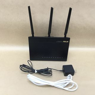 エイスース(ASUS)のASUS デュアルバンド対応 WiFiルーター RT-AC68U 11ac 1300+600Mbps(PC周辺機器)