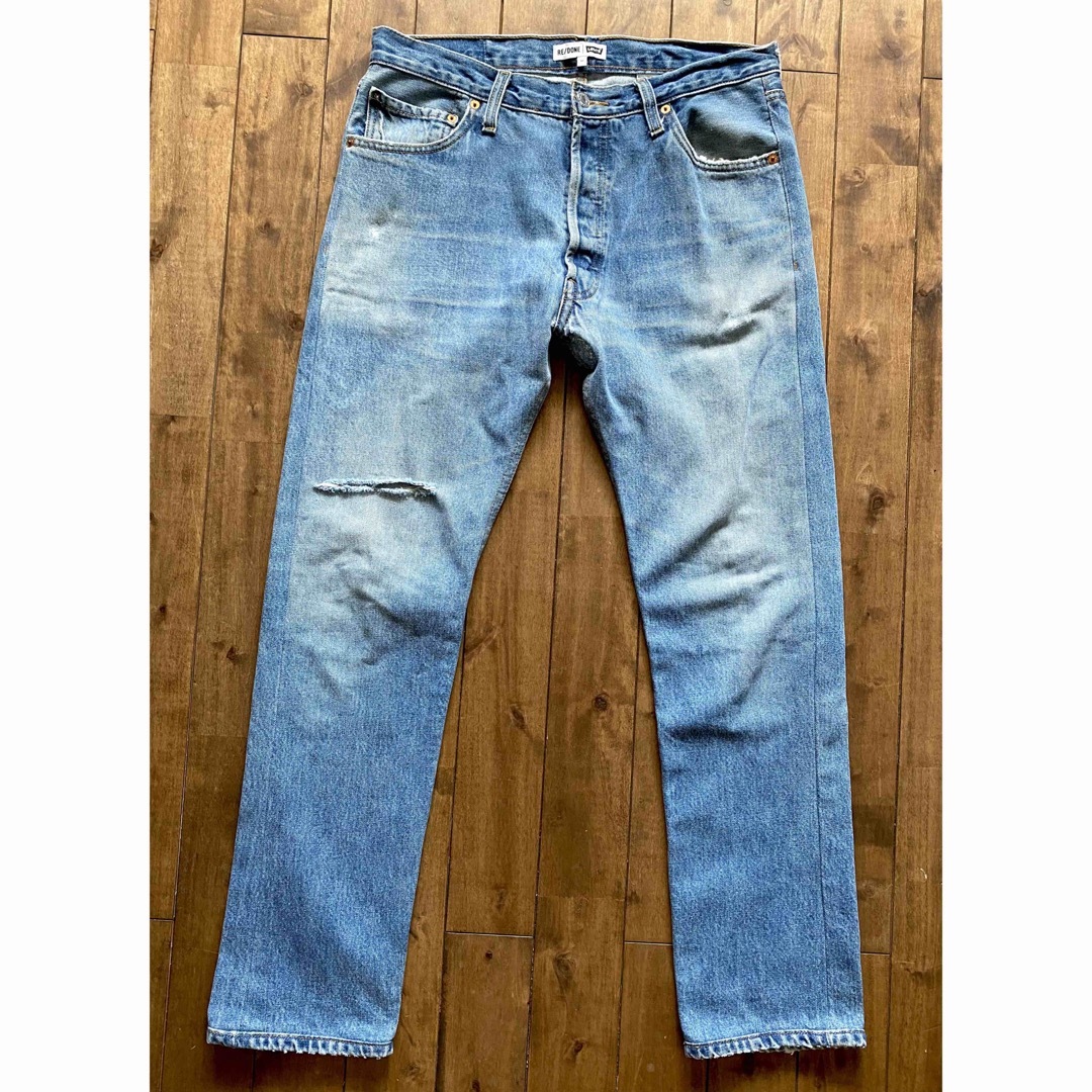 RE/DONE リメイク ジーンズ テーパード スリム ダメージ パンツ RE/DONE リメイク ジーンズ テーパード スリム ダメージ パンツ