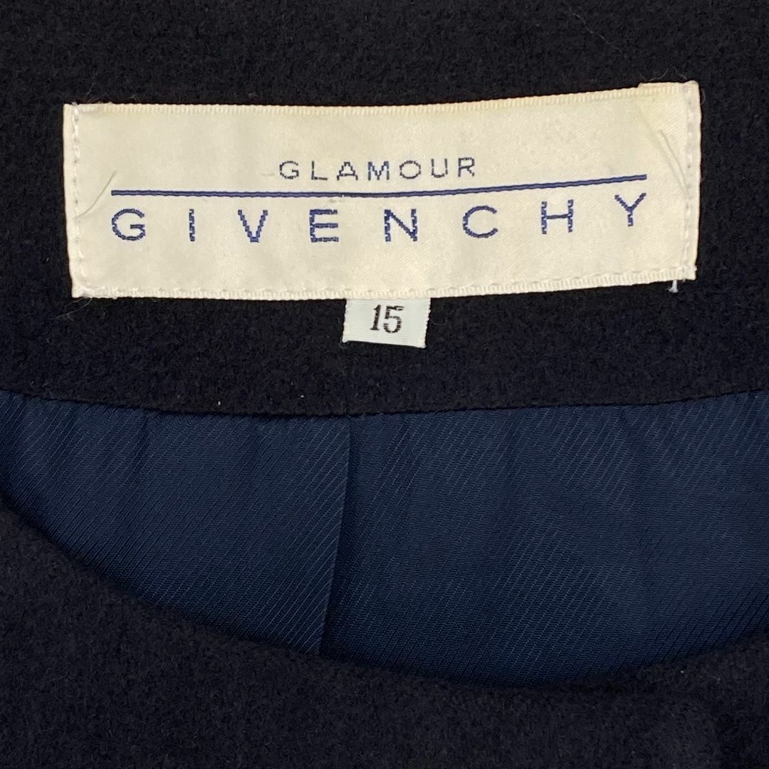 GIVENCHY(ジバンシィ)の極美品　GIVENCHY ジバンシー　ノーカラーJKT　ウール　ゴールドボタン レディースのジャケット/アウター(ノーカラージャケット)の商品写真