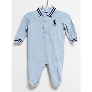 ラルフローレン(Ralph Lauren)の【値下げ!】‡ラルフローレン/Ralph Lauren‡75cm 長袖ポロシャツオール/カバーオール/ロンパース ブルー【中古】子供服 キッズ kids ベビー服 baby 男の子 春 013032 onepi(カバーオール)