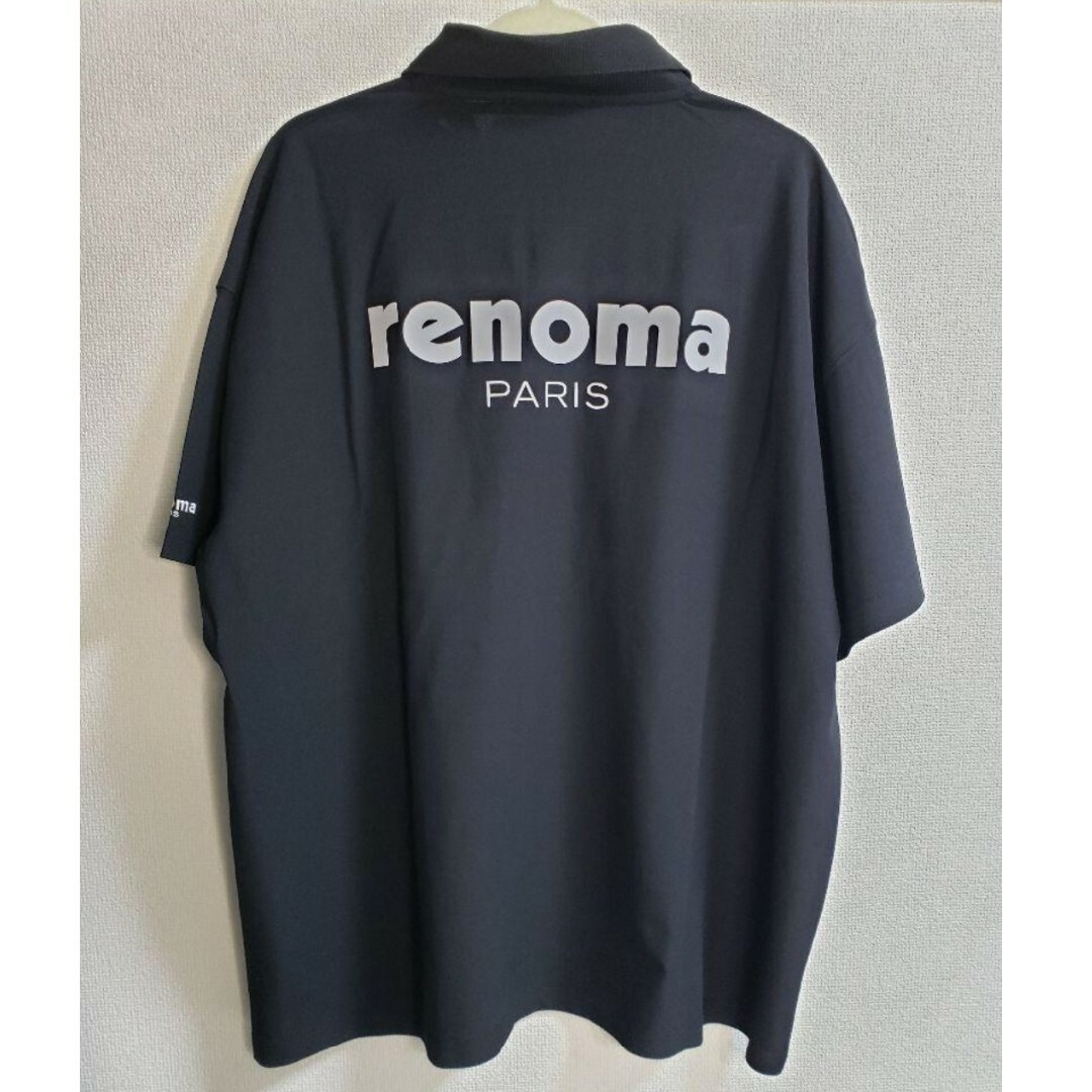 renoma 黒色半袖ポロシャツ メンズのトップス(ポロシャツ)の商品写真