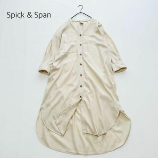 スピックアンドスパン(Spick & Span)のSpick&Span スピック&スパン シャツワンピース ロング ゆったり 綿(ロングワンピース/マキシワンピース)