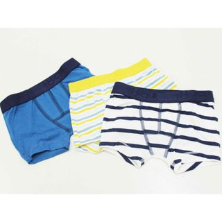 プチバトー(PETIT BATEAU)の【値下げ!】新品 未使用品[プチバトー/PETIT BATEAU]86cm ボクサーパンツ3点set 白×濃紺＆黄色系＆紺 小物【ネット限定】子供 キッズ kids ベビー baby 男の子 春夏秋冬 525032 bottoms(肌着/下着)