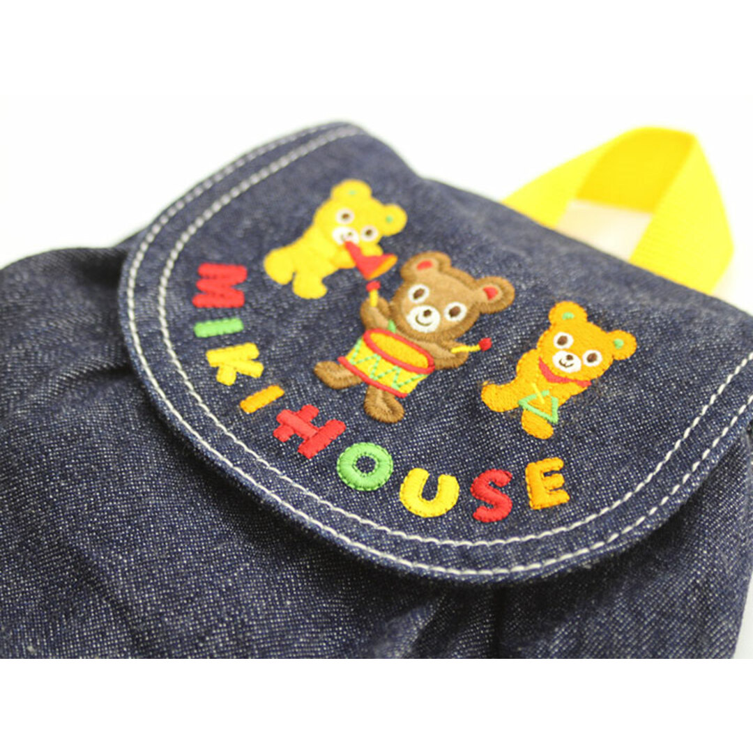 mikihouse(ミキハウス)の【値下げ!】▲ミキハウス/mikihouse▲デニムリュックサック/鞄 インディゴ プッチ― 遠足 お散歩 ピクニック 通園【中古】子供 キッズ kids ベビー baby 男の子 女の子 春夏秋冬 910132 bagetc キッズ/ベビー/マタニティのこども用バッグ(リュックサック)の商品写真