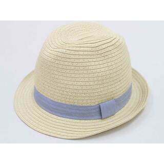 プチバトー(PETIT BATEAU)の▽プチバトー/PETIT BATEAU▽47-49cm ペーパー中折れハット/帽子 ベージュ×ブルー系【中古】子供 キッズ kids ベビー baby 男の子 春夏 105032 bagetc(帽子)