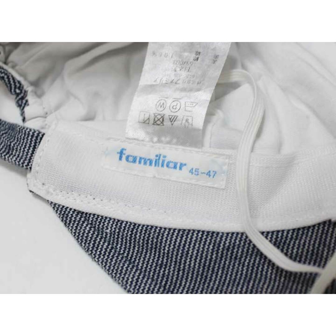 familiar(ファミリア)の[ファミリア/familiar]46cm ハット/帽子 紺×オフホワイト 【中古】子供服 キッズ kids ベビー服 baby 男の子 女の子 春夏 613032 bagetc キッズ/ベビー/マタニティのこども用ファッション小物(帽子)の商品写真