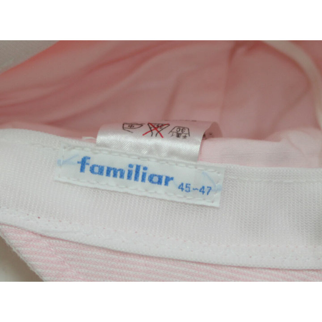 familiar(ファミリア)の◇ファミリア/familiar◇45-47cm ハット/帽子 ピンク×白【中古】子供 キッズ kids ベビー baby 女の子 春夏 615032 bagetc キッズ/ベビー/マタニティのこども用ファッション小物(帽子)の商品写真