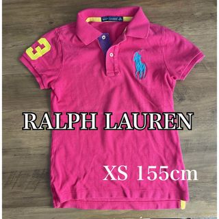 ラルフローレン(Ralph Lauren)のRALPH LAUREN ラルフローレン ポロシャツ ロゴ ピンク XS 155(Tシャツ/カットソー)