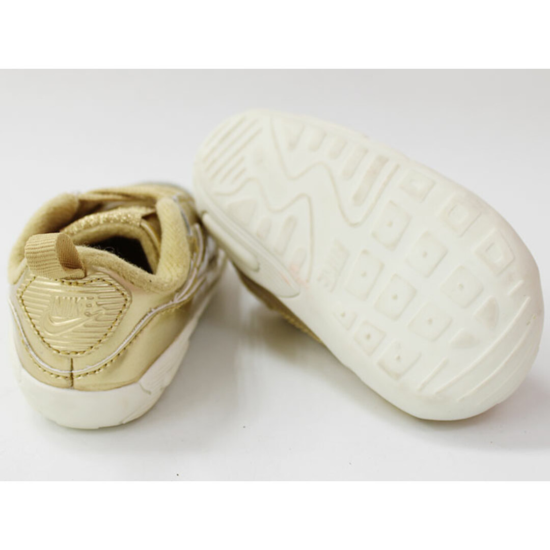 NIKE(ナイキ)の【値下げ!】♪ナイキ/NIKE♪10cm スニーカー/シューズ/靴 ゴールド エアマックス90 CRIB【中古】子供 キッズ kids  ベビー baby 男の子 女の子 春夏秋冬 400132 shoes キッズ/ベビー/マタニティのベビー靴/シューズ(~14cm)(スニーカー)の商品写真