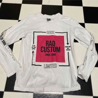 ラッドカスタム(RAD CUSTOM)のラッドカスタム ピンク ロゴ ロンT 130(Tシャツ/カットソー)